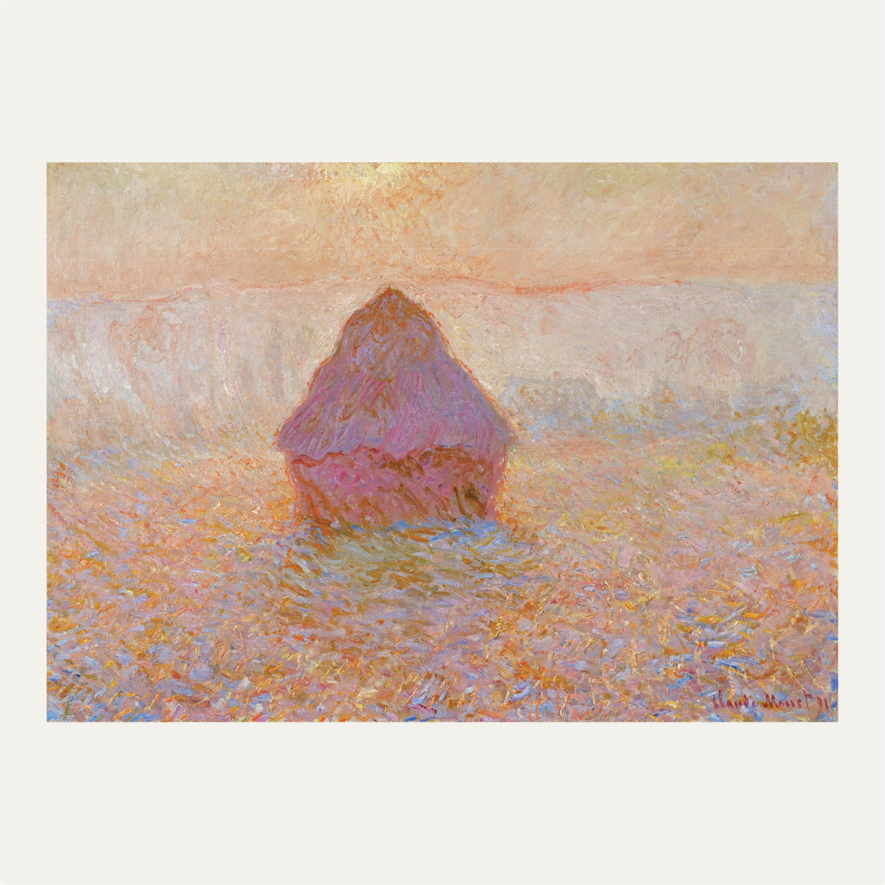 Grainstack, Sun in the Mist