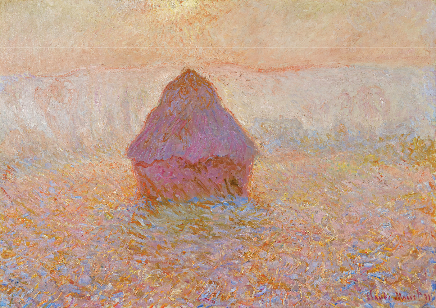 Grainstack, Sun in the Mist