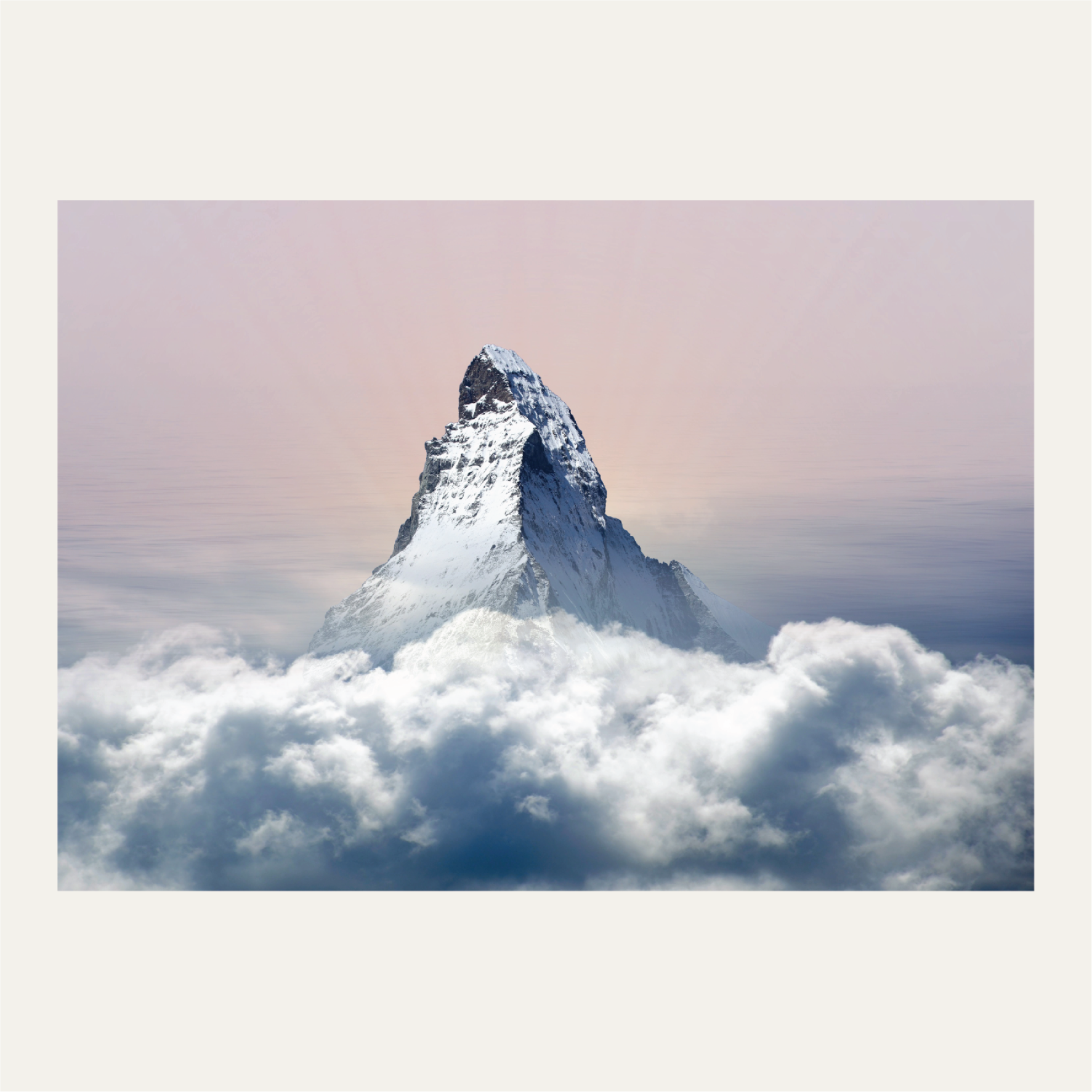 Cloudy mountain view