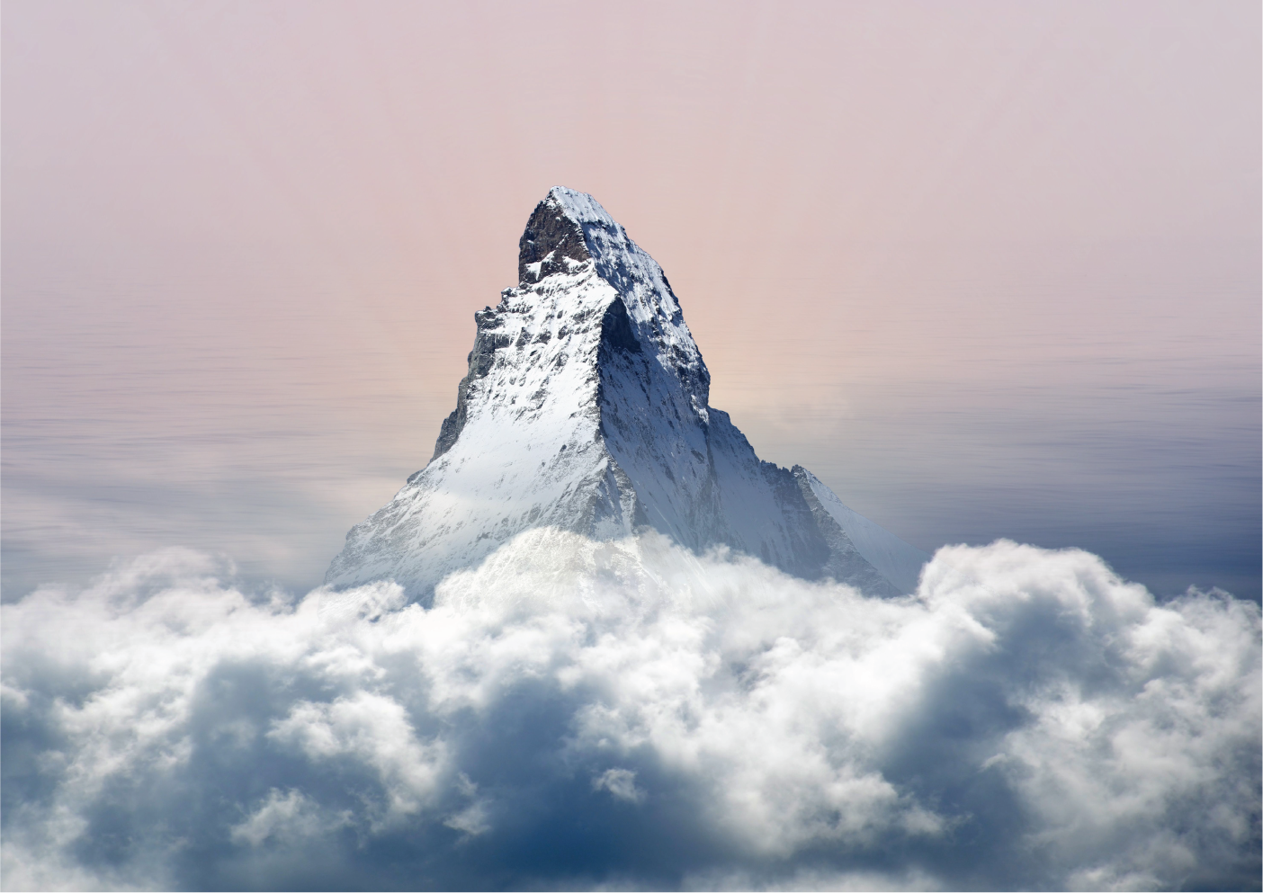 Cloudy mountain view