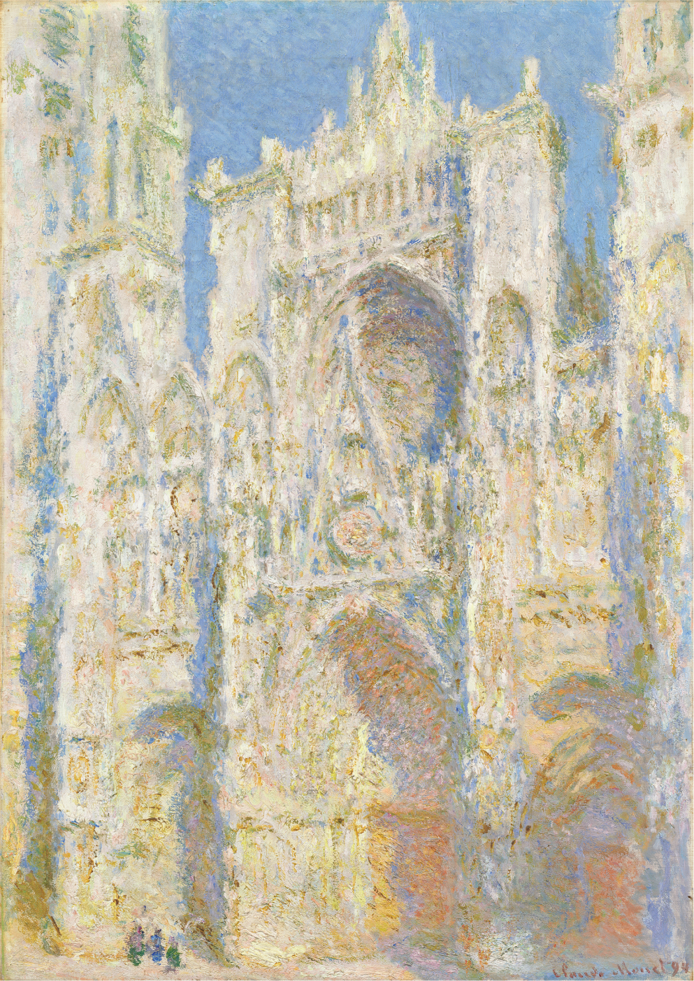 Rouen Cathedral, West Façade, Sunlight