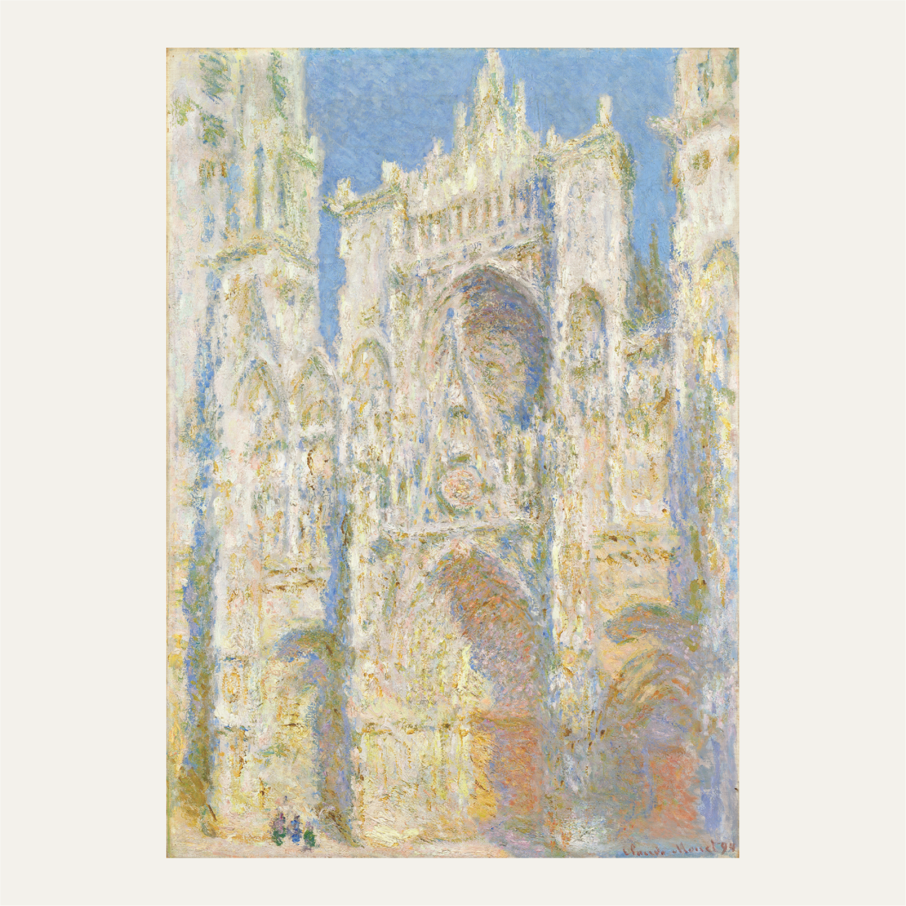 Rouen Cathedral, West Façade, Sunlight