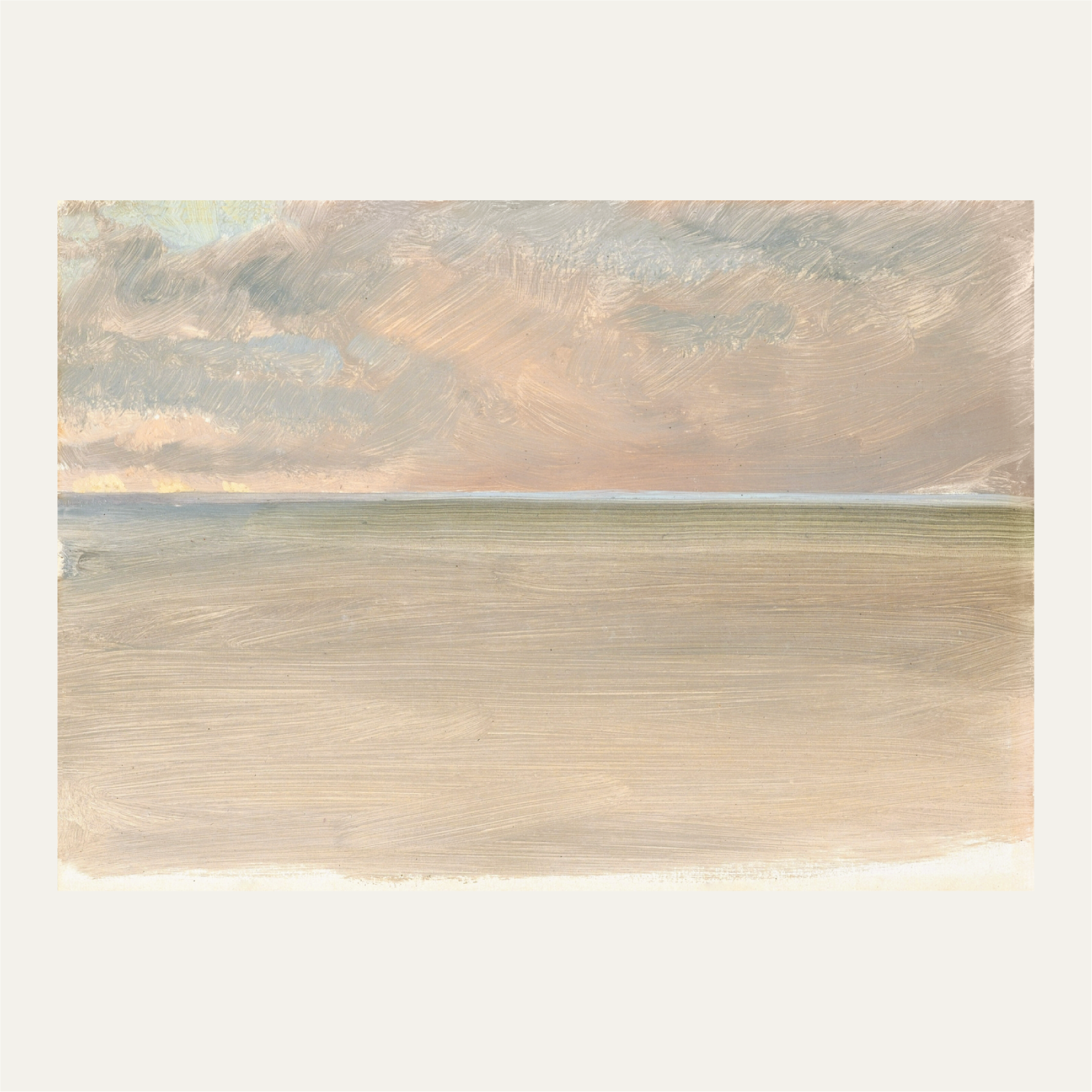 Seascape with Icecap in the Distance