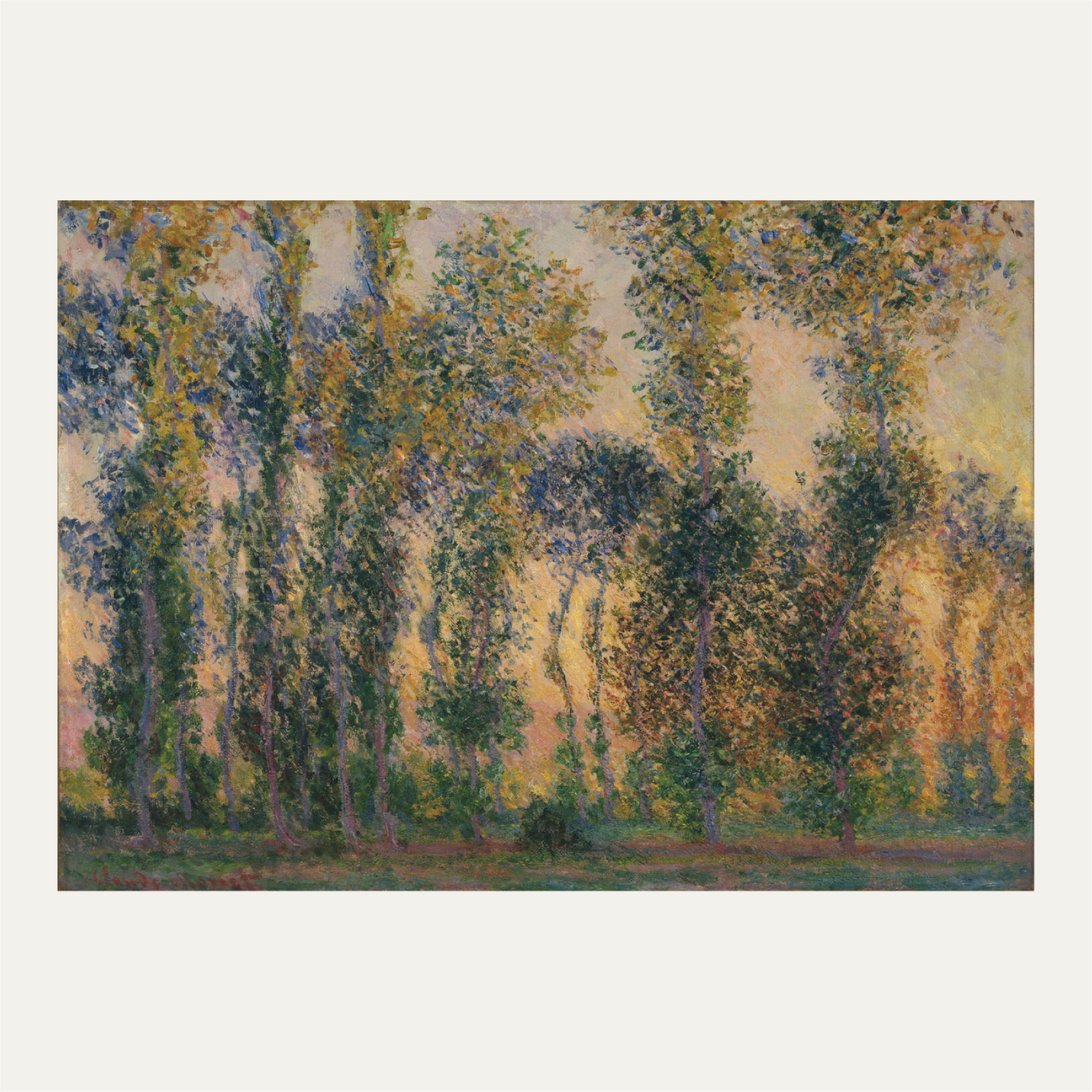 Poplars at Giverny, Sunrise