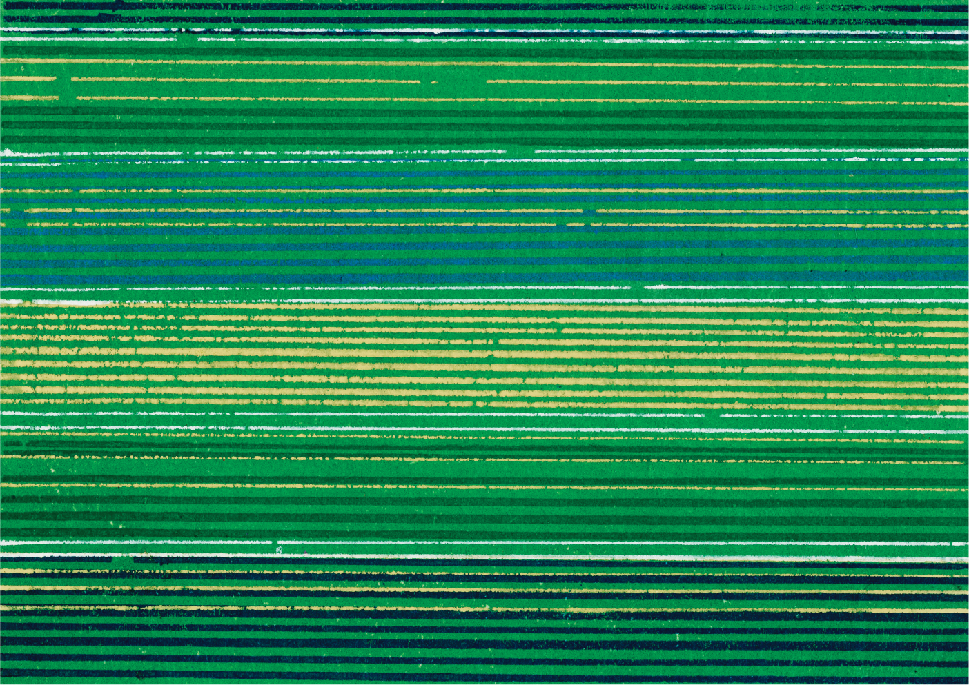 Green vintage woodblock print