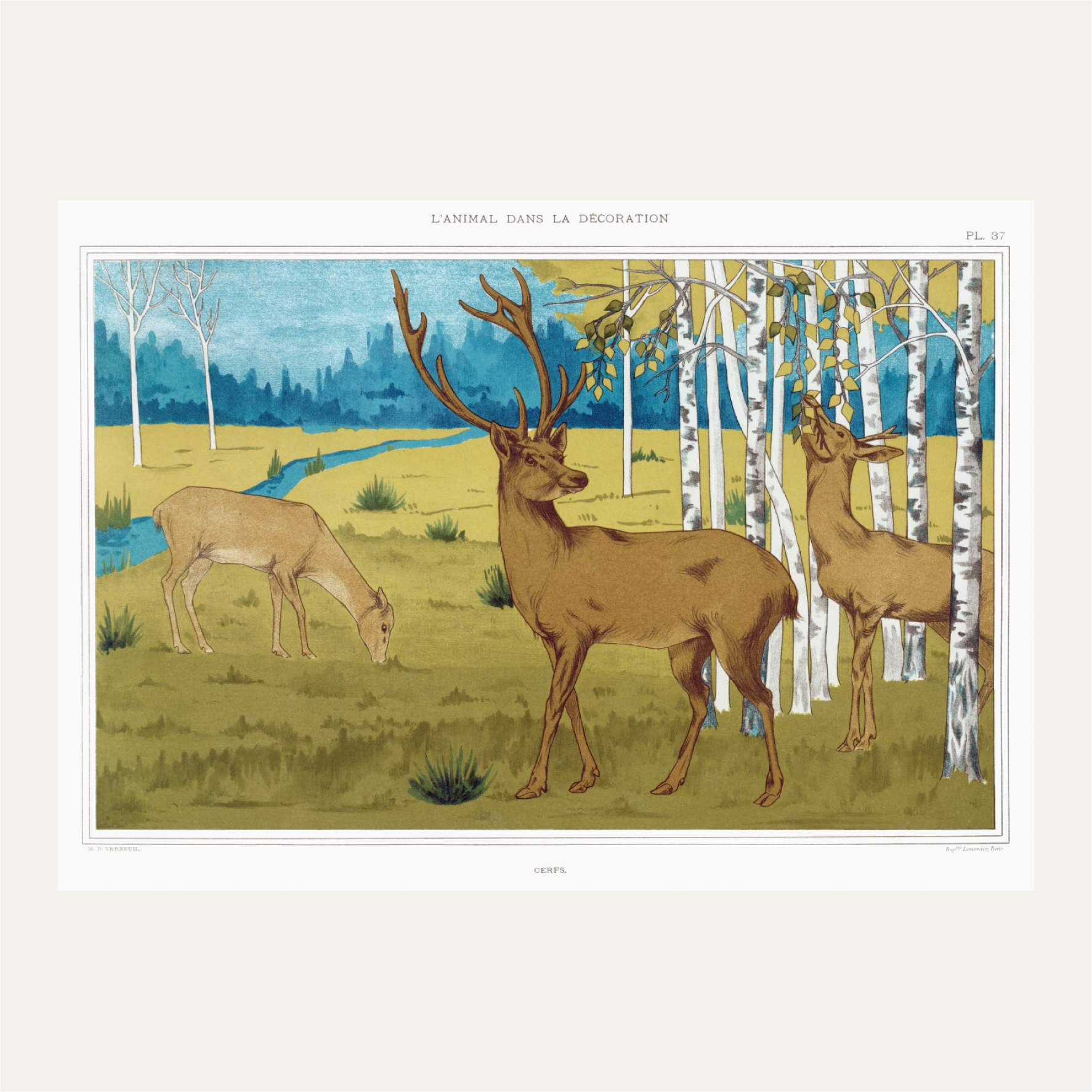 Deer from The Animal in Decoration