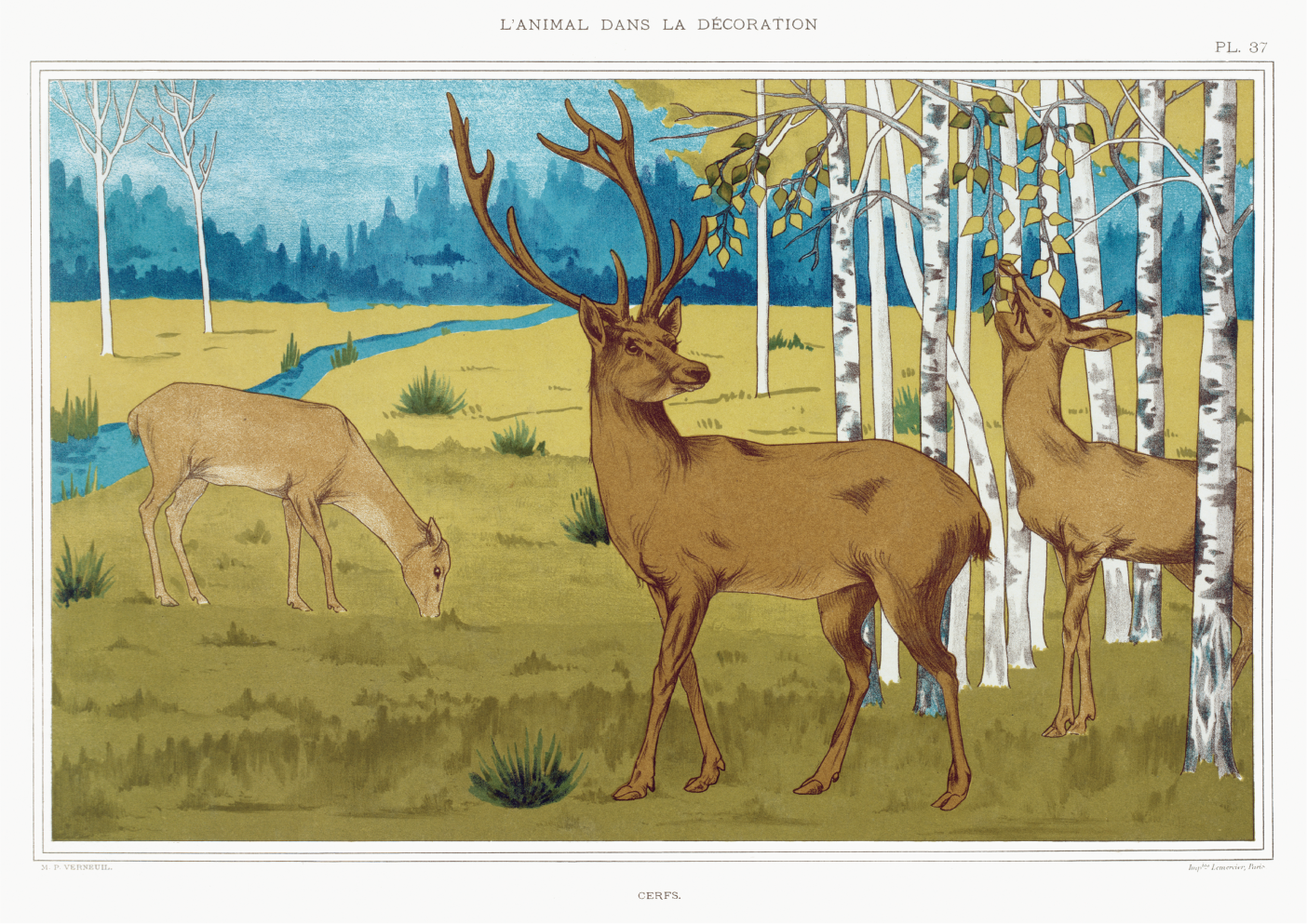 Deer from The Animal in Decoration